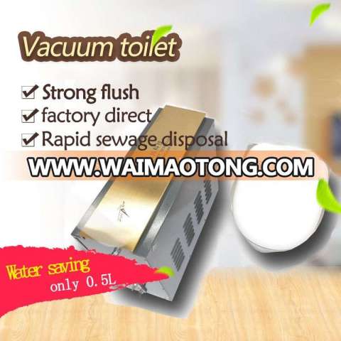 Split type vacuum toilet, vertical ceramic toilet, water saving mute stainless steel vacuum toilet