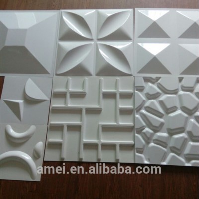 Custom Textured Plastic Pvc 3d Decorative Wall Panel